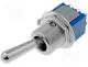 Switch toggle, 2-position, DPDT, ON-ON, 3A/250VAC, 0.05A/10VDC