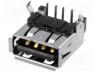 UBA-4R-D14-4D - Socket, USB A, on PCBs, THT, PIN 4, angled 90°, V  USB 2.0