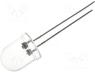 OSHR0X31A - LED, 10mm, blinking, red, 1120-2180mcd, 30°, Front  convex
