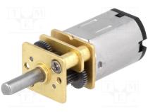 POLOLU-3069 - Motor  DC, with gearbox, 3....9VDC, HP Carbon Brushes, 298 1, 100rpm
