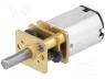 POLOLU-996 - Motor  DC, with gearbox, 3....9VDC, HP, 210 1, dbl.sided shaft  no