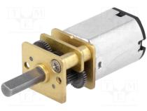 POLOLU-994 - Motor  DC, with gearbox, 3....9VDC, HP, 298 1, dbl.sided shaft  no