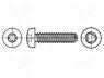 B4X10/BN13916 - Screw, for metal, 4x10, Head  button, Torx, steel, zinc, BN 13916