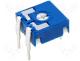 Potentiometer  mounting, single turn, horizontal, 4.7kΩ, 0.15W