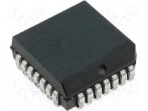 ADC0809CCV/NOPB - A/D converter, Channels 8, 8bit, 10ksps, 4.5....6VDC, PLCC28
