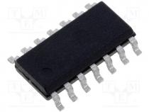 OPA4340UA - Operational amplifier, 5.5MHz, 2.5....5.5VDC, Channels 4, SO14