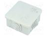 ABB-00808 - Enclosure  junction box, X 65mm, Y 65mm, Z 32mm, grey, IP44