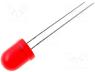L-793ID - LED, 8mm, red, 40-150mcd, 60°, Front  convex