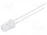 OSM5DK5A31A-12V - LED, 5mm, white warm, 2180-3000mcd, 30°, Front  convex