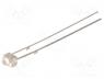 OSG5DA7331A-12V - LED, 1.8mm, green, 3000mcd, 30°, Front  convex, Pitch 2.54mm, 12VDC