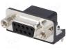 3-1634584-2 - Socket, D-Sub, HD 20, PIN 9, female, angled 90°, THT, UNC4-40
