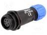 SP1311/S5 - Plug, female, SP13, PIN 5, IP68, 4....6.5mm, 5A, soldering, for cable