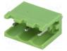 TBG-5-PB-3P-GN - Pluggable terminal block, socket, 5.08mm, straight, ways 3, THT