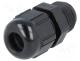 SKINTOP-PG7B - Cable gland, PG7, IP68, Mat  polyamide, black, Man.series  SKINTOP