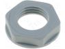 Cable Gland - Nut, PG7, polyamide, UL94V-2, 19mm, grey, -20....100°C, V  with flange