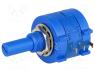POT2218P-50K - Potentiometer  shaft, multiturn, 50kΩ, 2W, ±5%, 6.35mm, linear