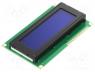 RC2004A-BIW-ESX - Display  LCD, alphanumeric, STN Negative, 20x4, blue, LED, PIN 16