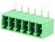 Pluggable terminal block, socket, male, 3.5mm, angled 90°, ways 6