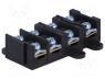 PE.4002B - Terminal block, ways 4, screw terminal, 1.5....4mm2, black, 380V