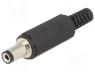 1633-02 - Plug, DC supply, female, 5,5/2,1mm, 5.5mm, 2.1mm, for cable, 4A