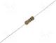 Resistor  carbon film, THT, 15Ω, 0.5W, ±5%, Ø3.2x9mm, Leads  axial
