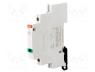 E219-D - LED indicator, 115....250VAC, Mounting  DIN, 9mm, Colour  green