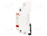 E219-C - LED indicator, 115....250VAC, Mounting  DIN, 9mm, Colour  red