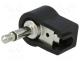 Plug, Jack 3,5mm, male, mono, ways 2, angled 90°, for cable