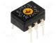 Encoding switch, HEX/BCD, Positions 16, THT, Rcont max 200mΩ