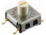 A6KS-164RS - Encoding switch, HEX/BCD, Positions 16, SMT, Rcont max 100mΩ