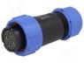 SP2110/S4/II2N - Plug, female, SP21, PIN 4, IP68, 7....12mm, screw terminal, for cable