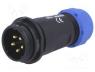 SP2111/P5 - Plug, male, SP21, PIN 5, IP68, 7....12mm, soldering, for cable, 500V
