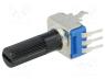 R9011-1-100K - Potentiometer  shaft, single turn, 100kΩ, 125mW, ±20%, THT, 6mm
