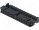 Plug, IDC, female, PIN 34, IDC, for ribbon cable, 1.27mm