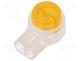 SL-UY - Splice terminal  quick splice, IDC, Colour  yellow, 22....26AWG