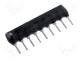 Resistor network  X, 4.7kΩ, No.of resistors 8, THT, 0.125W, ±2%
