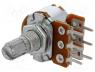 R16148-1B-2-A22K - Potentiometer  shaft, single turn, 22kΩ, 63mW, ±20%, THT, 6mm, metal
