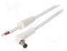 DC.CAB.1911.0150 - Cable, wires, DC 5,5/1,7 plug, angled, 1mm2, white, 1.5m, -20....70°C