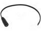 DC.CAB.2000.0300 - Cable, wires, DC 5,5/2,1 socket, straight, 0.5mm2, black, 3m