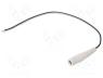 DC.CAB.2100.0300 - Cable, wires, DC 5,5/2,1 socket, straight, 0.5mm2, black, 3m