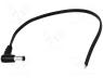 DC.CAB.2601.0300 - Cable, wires, DC 5,5/2,5 plug, angled, 0.5mm2, black, 3m, -20....70°C