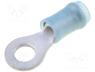 320565 - Ring terminal, M4, Ø 4.34mm, 1.25....2mm2, crimped, for cable, tinned