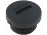 MSP-12 - Stopper, M12, Mat  polyamide, black