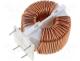 Inductor  wire, THT, 3mH, 5A, 35mΩ, -25....120°C, 250V