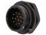 SP2112/P12 - Socket, male, SP21, PIN 12, IP68, soldering, 400V, 0.75mm2, 5A