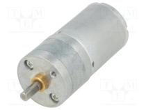 POLOLU-1572 - Motor  DC, with gearbox, 6VDC, HP, 20.4 1, 460rpm, max.529mNm, 6.5A