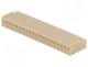 Plug, wire-board, female, PIN 20, w/o terminals, 2.54mm, for cable