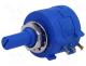 Potentiometer  shaft, multiturn, 100kΩ, 2W, ±5%, 6.35mm, linear
