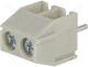 PCB terminal block, angled 90°, 3.5mm, ways  2, on PCBs, terminal