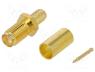 SMA-013RP - Plug, SMA, male, reverse, straight, RG58, crimped, for cable